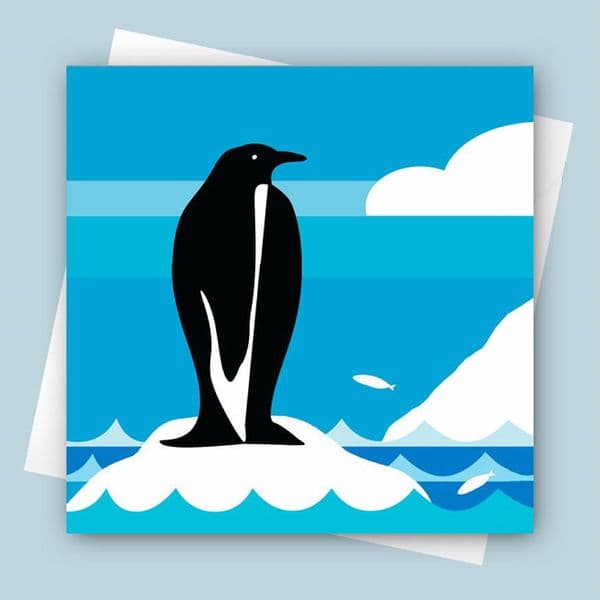 Penguin Coastal Greeting Card | Jo Thearle