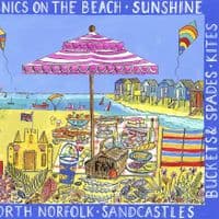 Picnics on the Beach Print | A3 Print | Andrew Ruffhead