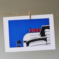 Pier and Crow Coastal Card | Ed Watts