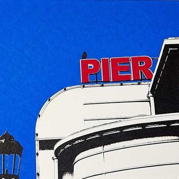 Pier and Crow Print | Ed Watts