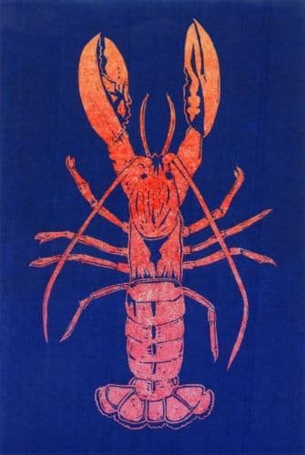 Pink Lobster Coastal Card | Sophie Mutter