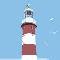 Plymouth Hoe, Devon - Art Print | Coastal Art Print | Fiona Horan