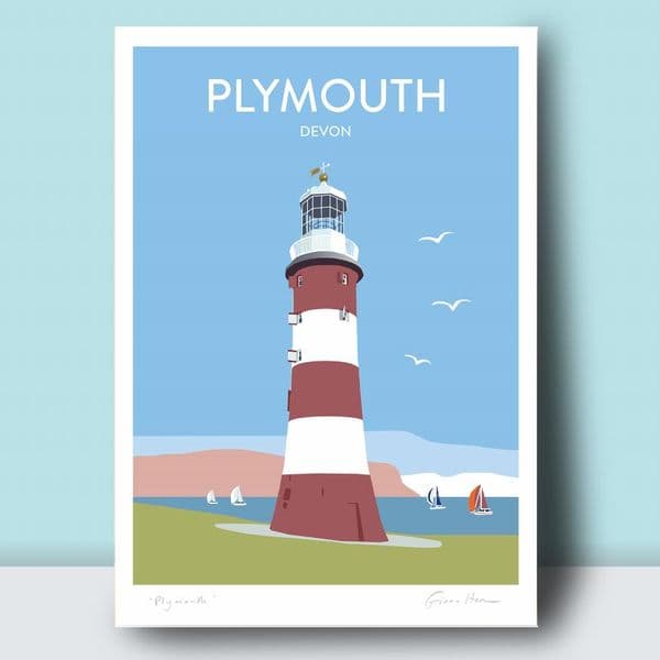 Plymouth Hoe, Devon - Art Print | Coastal Art Print | Fiona Horan