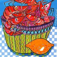 Prawns Signed Print | Fine Art Print | Andrew Ruffhead