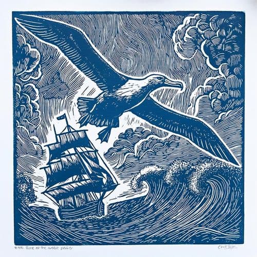 Rime of the Ancient Mariner – Linocut Print