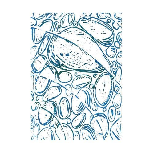 Ripples Lino Print