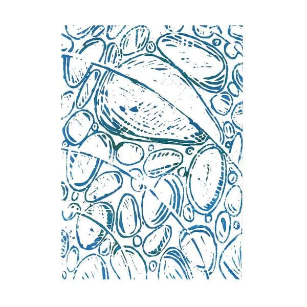 Ripples Lino Print | Linocut | Marnie Baker