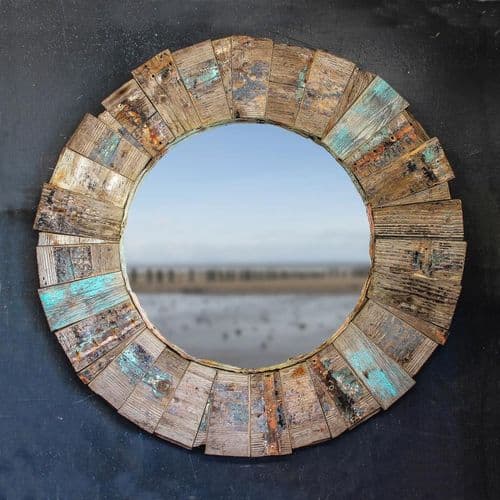 Round Driftwood Mirror No: Two