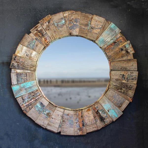 Round Driftwood Mirror No: Two | Wall Mirror