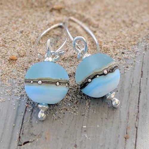 Round Sea Breeze Drop Earrings