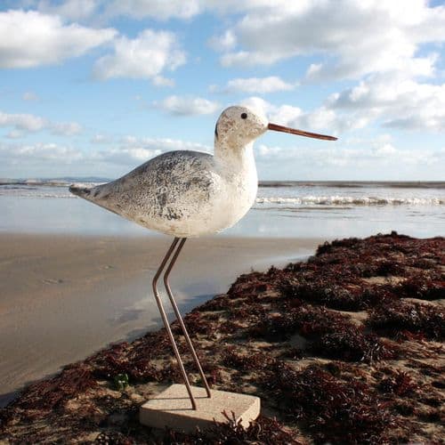 Rustic Godwit Bird Sculpture