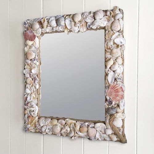 Rustic Shell Mirror