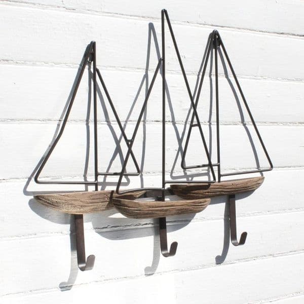 Sailboat Coat Hooks | Metal Coat Hooks