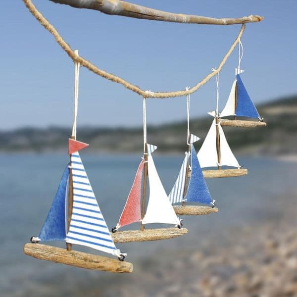 Sailboat Garland | Coastal Decor