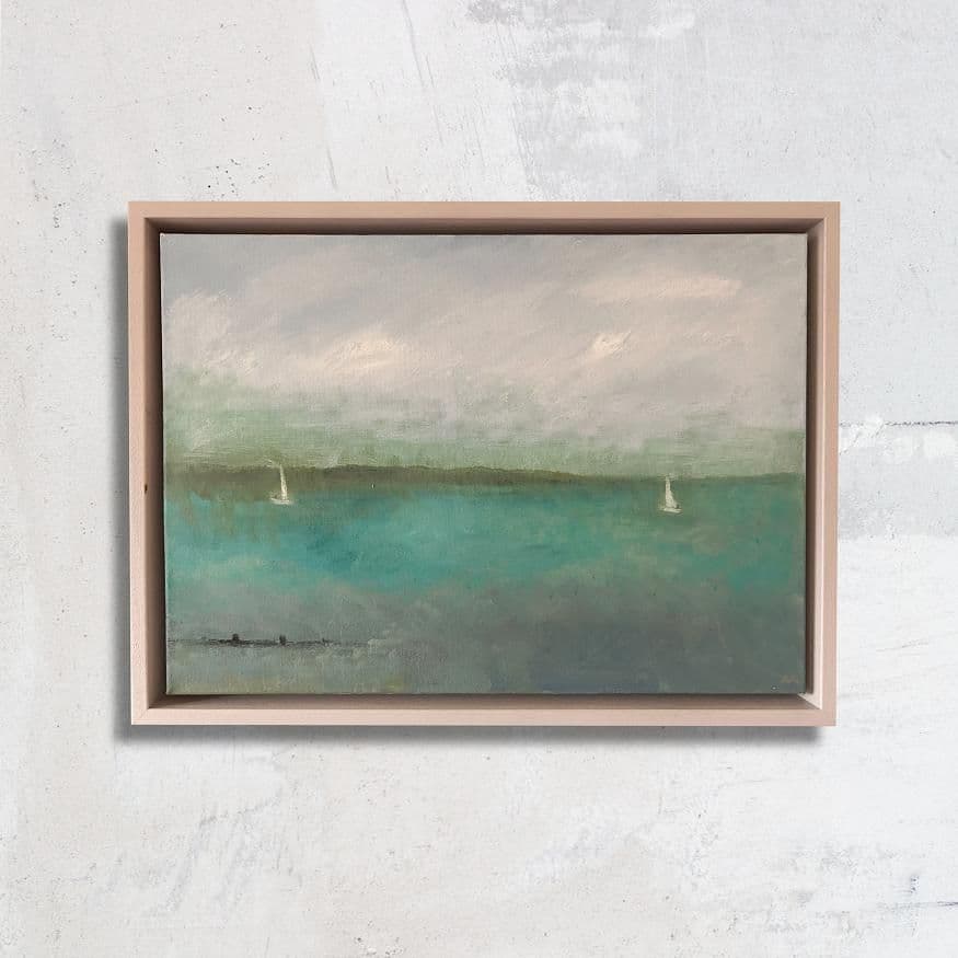 Sailing on the Swale - painting