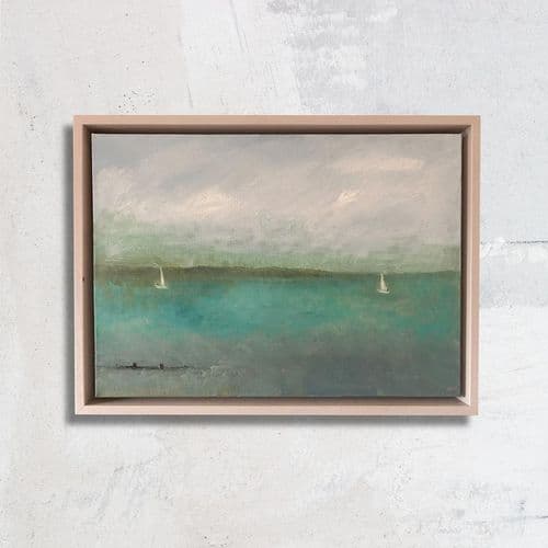 Sailing on the Swale - painting