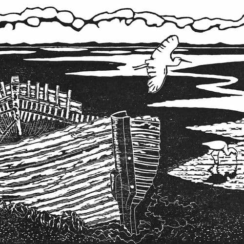 Saltmarsh – Woodcut Print