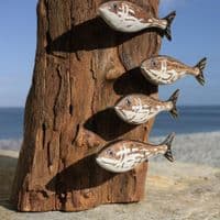 Sardine Shoal Sculpture | Hand Carved Wooden Fish