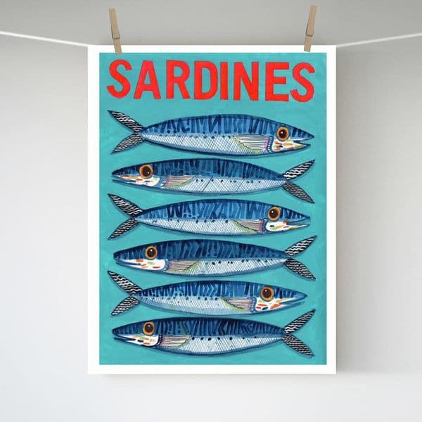 Sardines – A3 print
