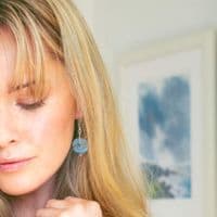 Sea Breeze Glass Earrings | Glass Jewellery | Julie Fountain