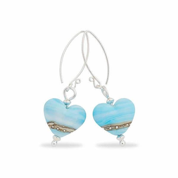 Sea Breeze Heart Shaped Earrings | Julie Fountain