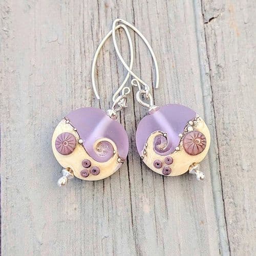 Sea Mist Glass Earrings