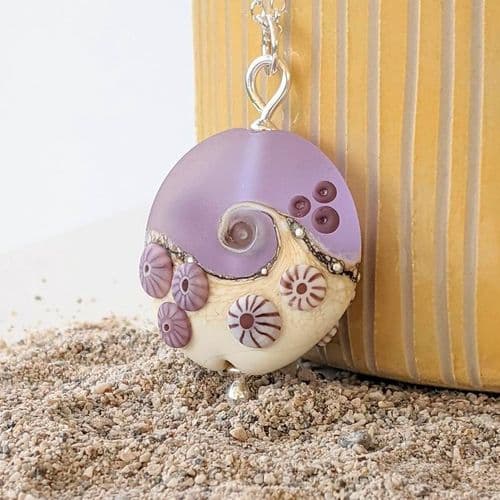 Sea Mist – Round Pendant Necklace