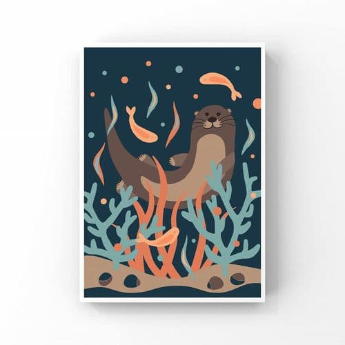 Sea Otter – A4 Print