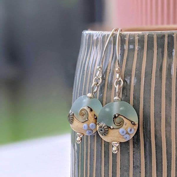 Sea Spray Glass Earrings | Julie Fountain