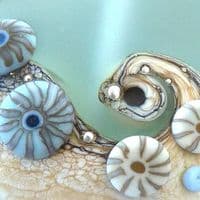 Sea Spray Round Pendant Necklace | Glass Jewellery | Julie Fountain