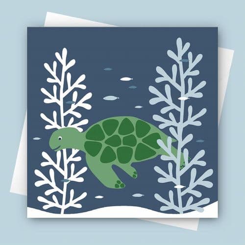 Sea Turtle Coastal Card