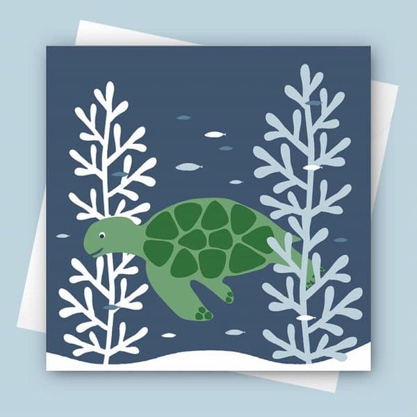 Sea Turtle Coastal Greeting Card | Jo Thearle