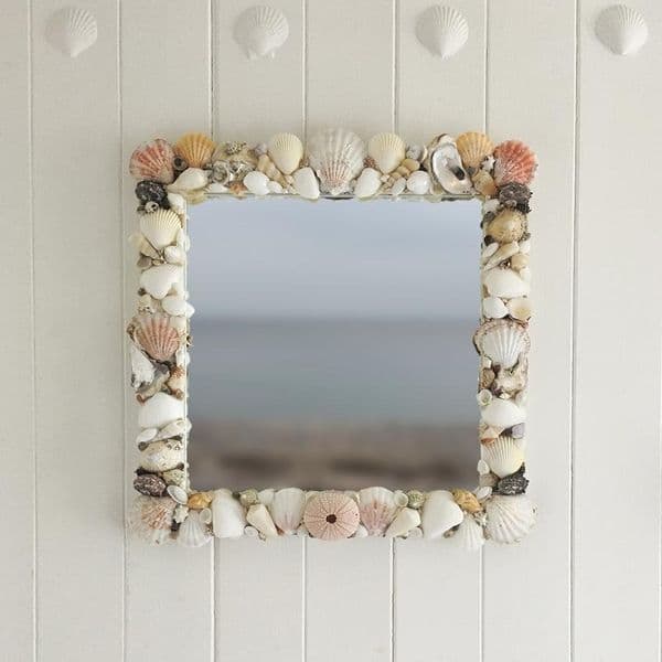 Sea Urchin Shell Mirror | Coastal Wall Mirror