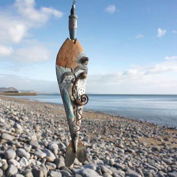 Seagull Fish Art Sculpture | Coastal Art Work | Laurence Henry