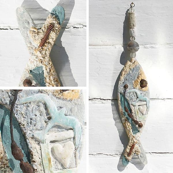 Seagull Fish | Wall Art Hanging | Coastal Art | Laurence Henry