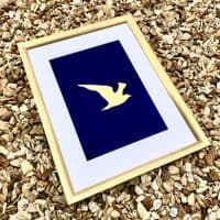 Seagull Gold Foil Print | Metallic Art Print | Nichol Foster