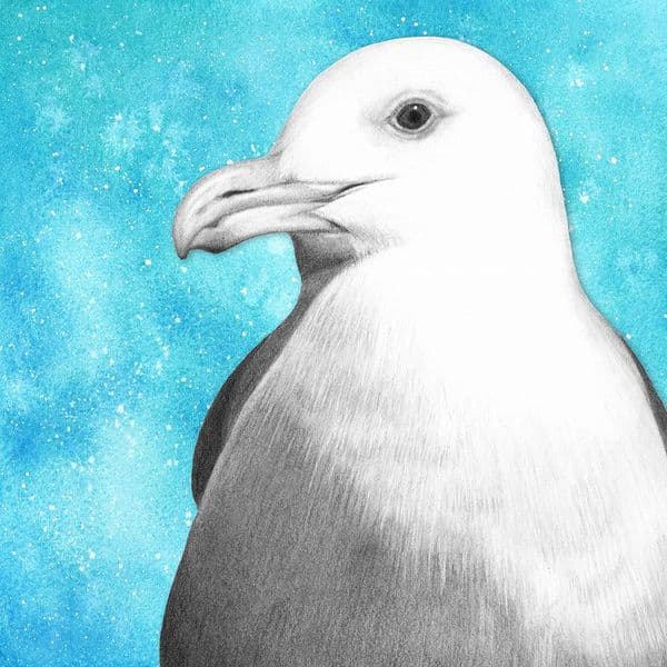 Seagull Print | Art Print | Louise Stocker