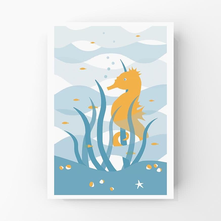Seahorse – A4 Print