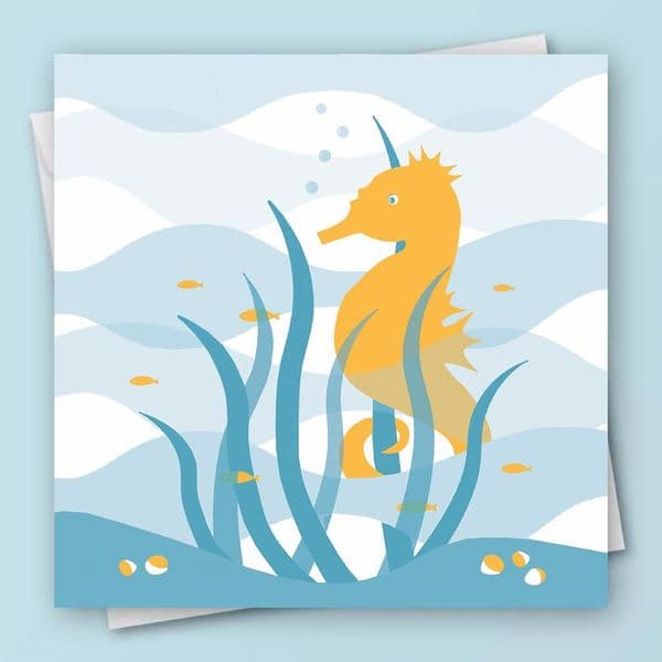 Seahorse | Coastal Greeting Card | Jo Thearle