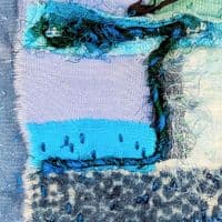 Seascape Window | Textile Art | Coastal Artwork | Lucinda Button