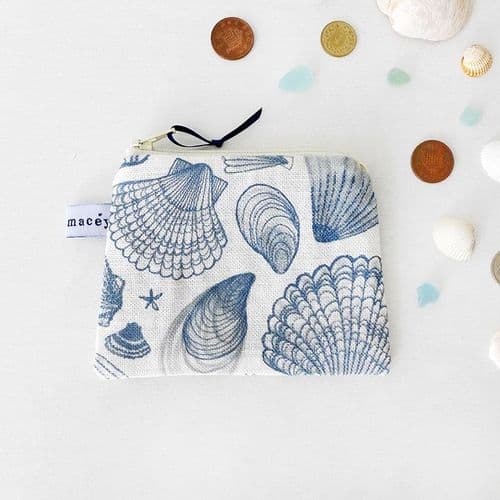 Seashell Pocket Purse – Navy Blue