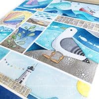 Seaside Print| Art Print | Louise Stocker