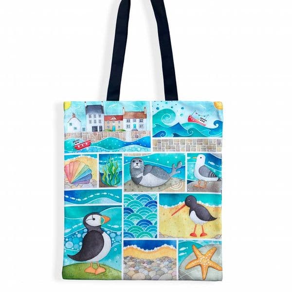 Seaside Shopping Tote Bag | Louise Stocker