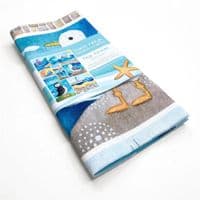 Seaside Tea Towel - Anstruther Beach | Coastal Tea Towel | Louise Stocker