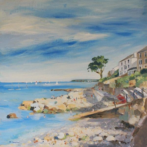 Seaview Beach, Isle of Wight | Art Print | Becky Samuelson