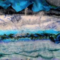 Shellscape | Textile Art |  Coastal Artwork | Lucinda Button