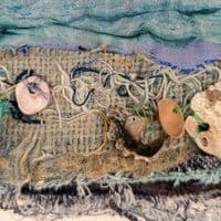 Shellscape | Textile Art |  Coastal Artwork | Lucinda Button