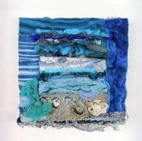 Shellscape | Textile Art |  Coastal Artwork | Lucinda Button