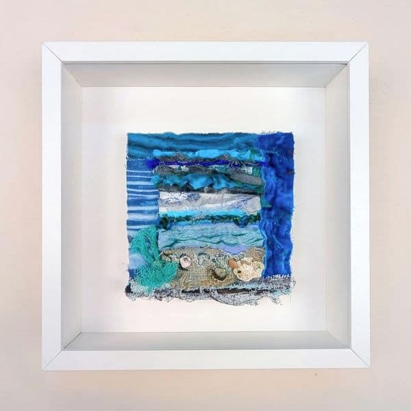 Shellscape | Textile Art |  Coastal Artwork | Lucinda Button