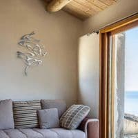 Shoal - Stainless Steel Abstract Fish Wall Art by Janet Mary Robinson